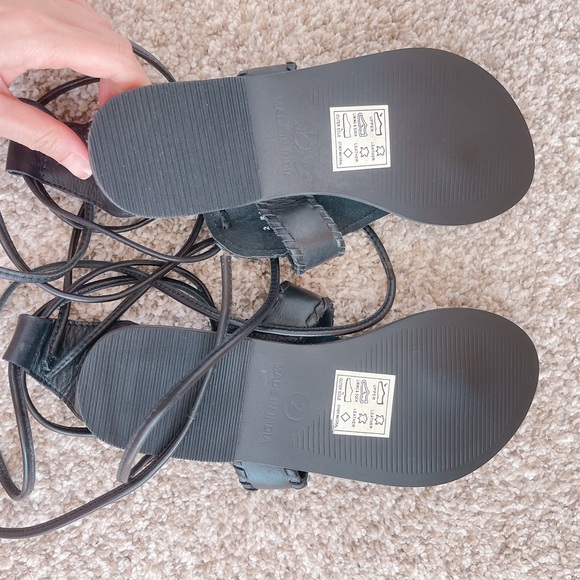 ASOS gladiator black floral red embroidered sandals made in India New - Picture 11 of 11